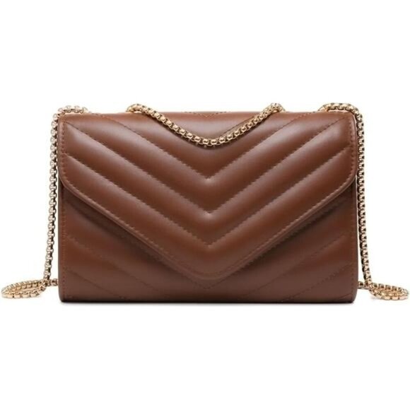 Women Small Quilted Crossbody Bags Stylish Designer Evening Bag Clutch - Picture 1 of 7